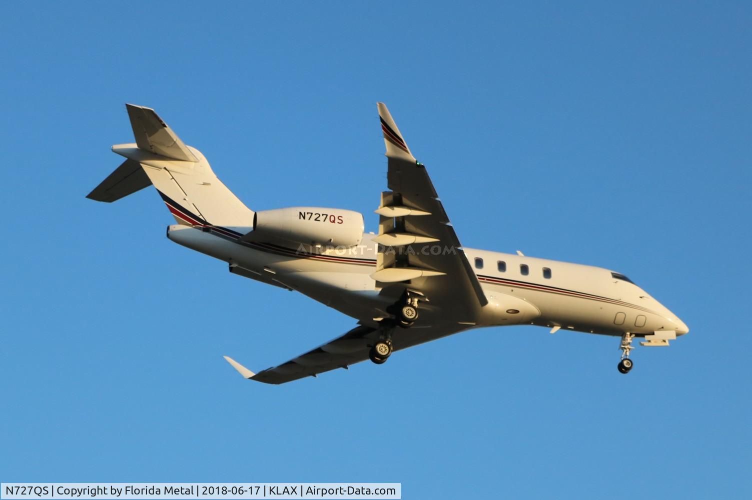 N727QS, 2016 Bombardier BD-100-1A10 Challenger 300 C/N 20662, LAX spotting 2018