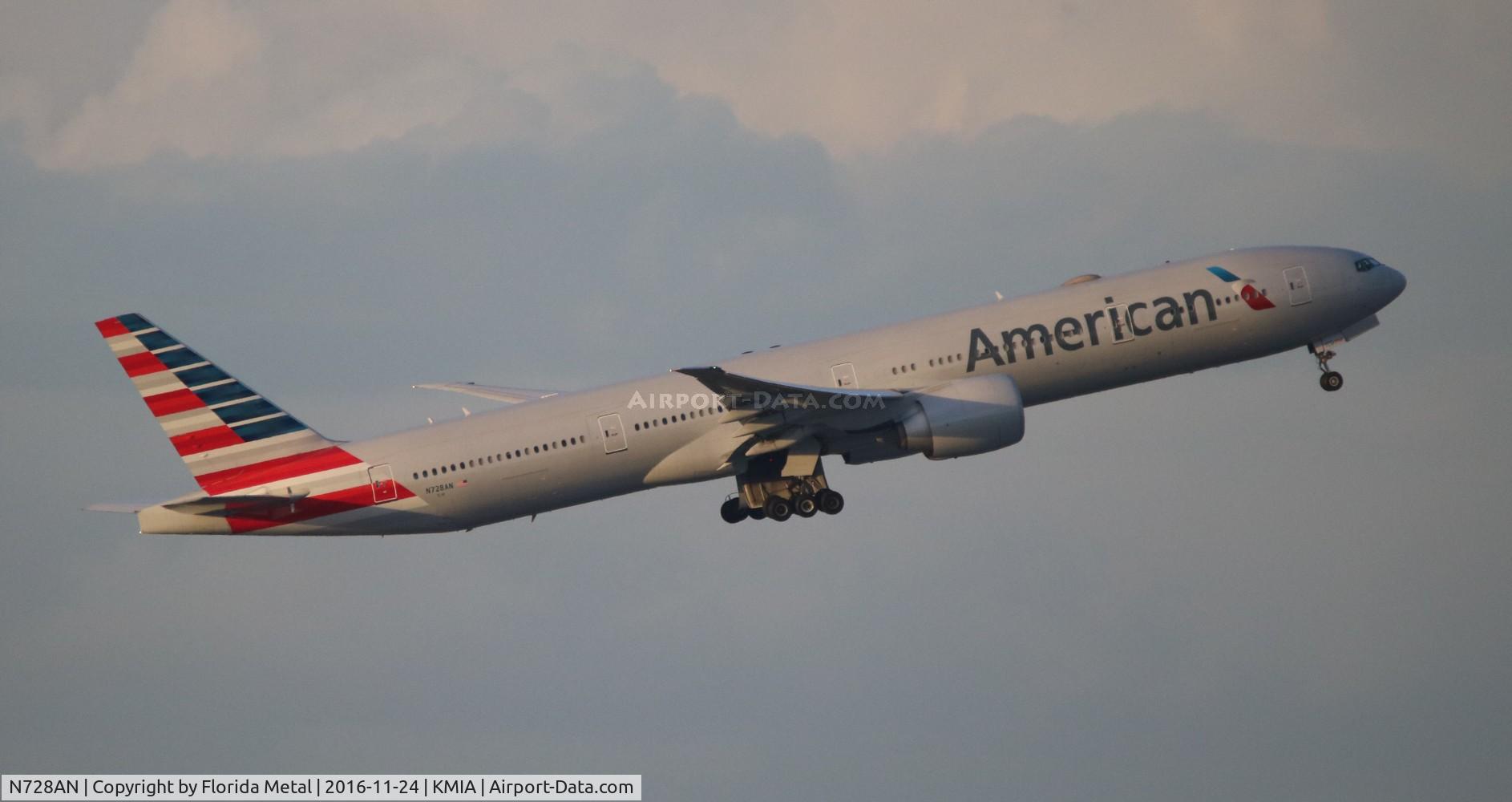 N728AN, 2014 Boeing 777-323/ER C/N 31553, MIA spotting 2016