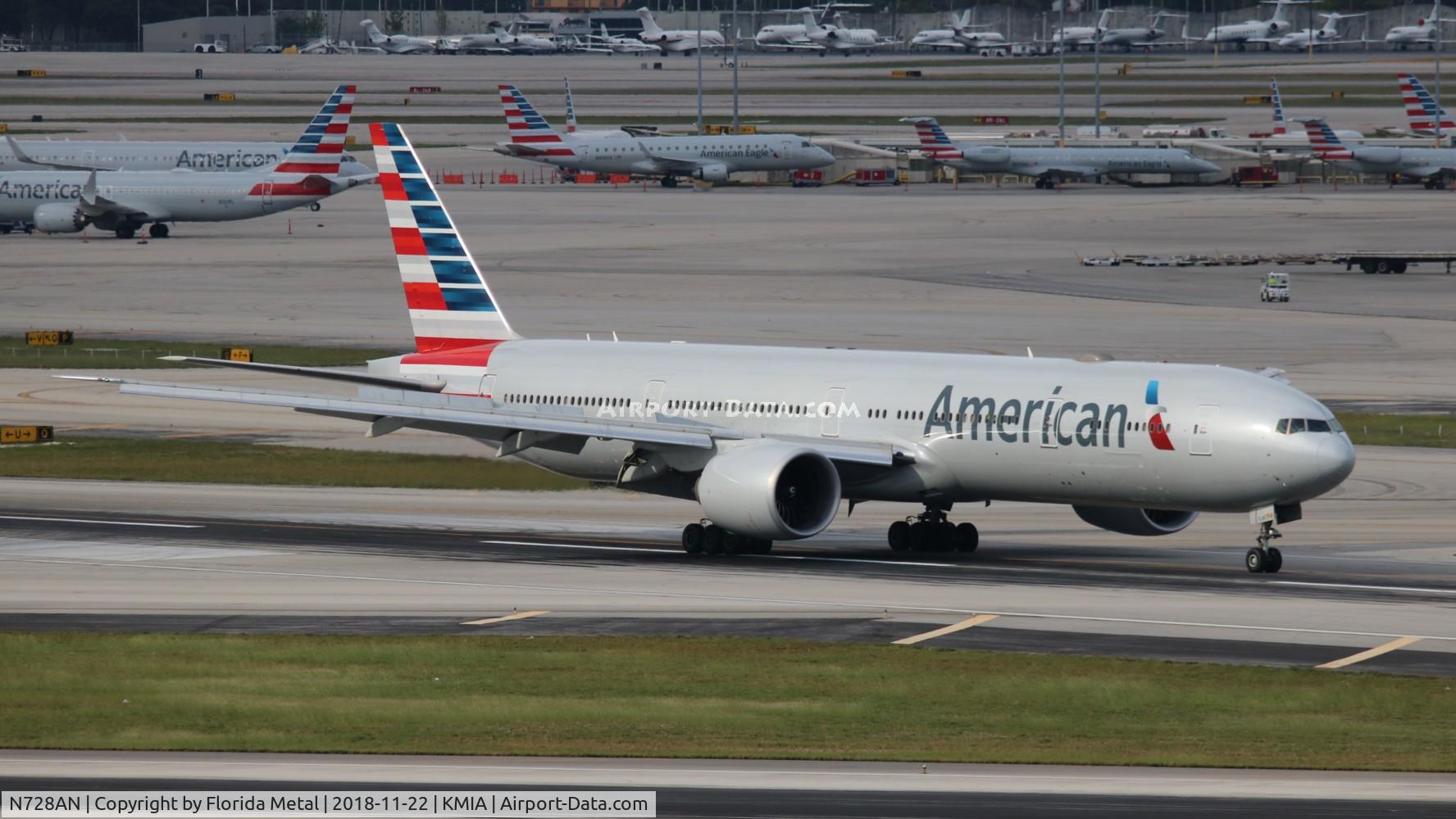 N728AN, 2014 Boeing 777-323/ER C/N 31553, MIA spotting 2018