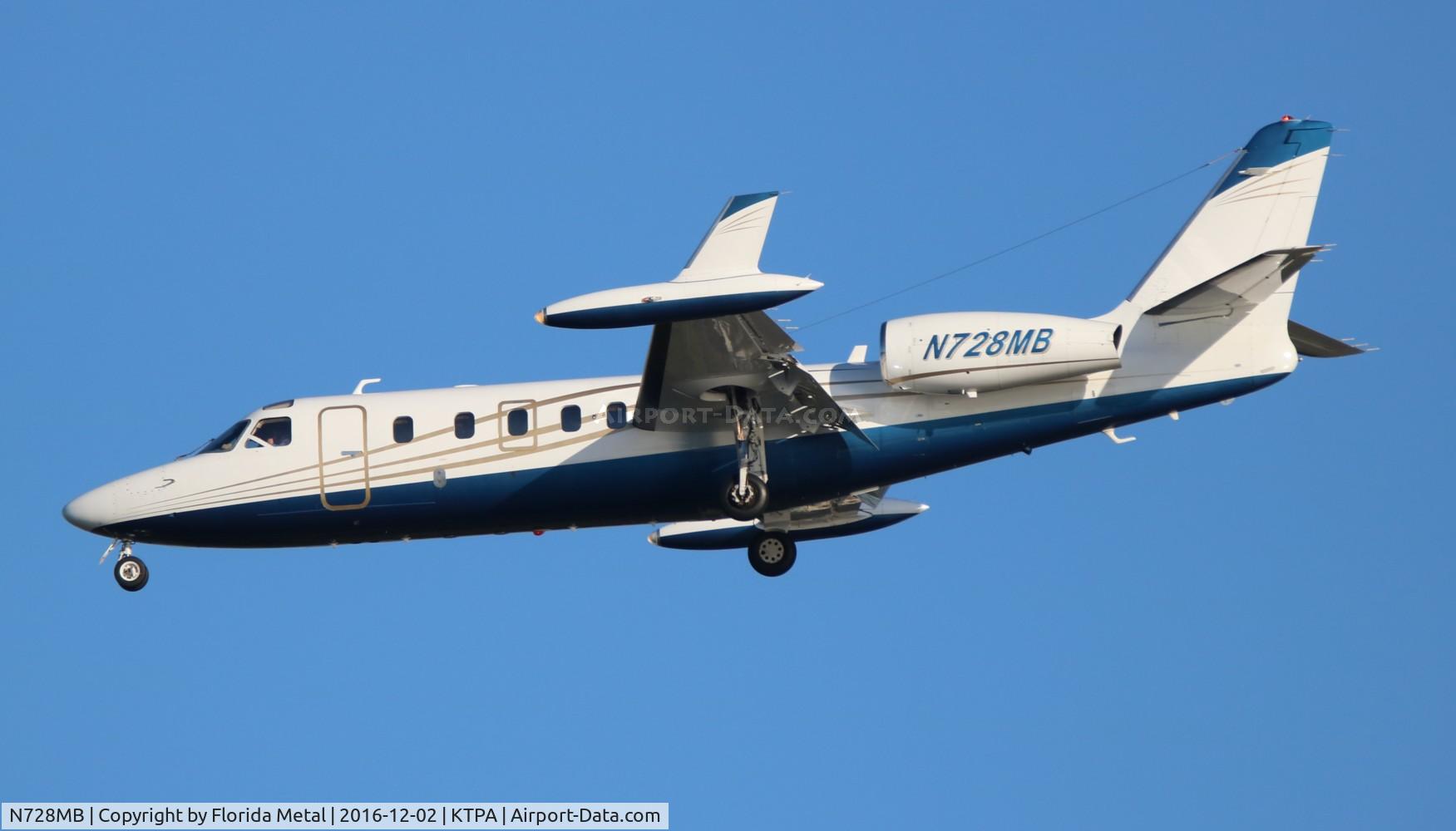 N728MB, 1984 Israel Aircraft Industries IAI-1124A Westwind II C/N 419, TPA spotting 2016