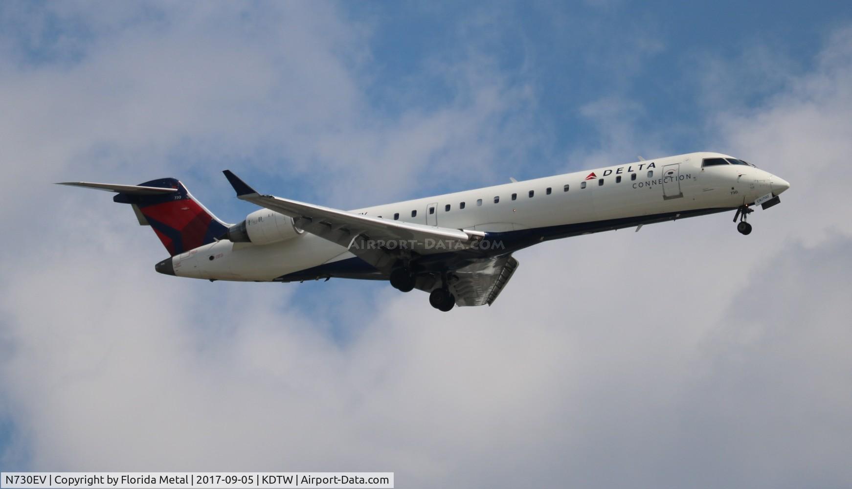 N730EV, 2004 Bombardier CRJ-701 (CL-600-2C10) Regional Jet C/N 10141, DTW spotting 2017