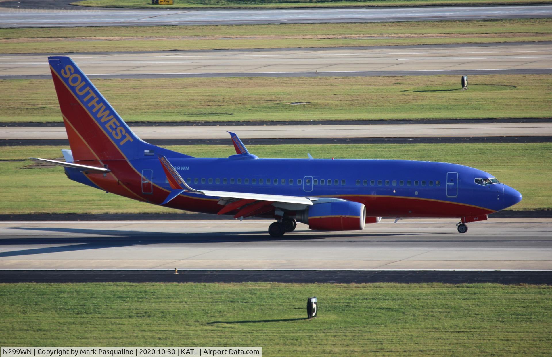 N299WN, 2007 Boeing 737-7H4 C/N 36614, Boeing 737-7H4