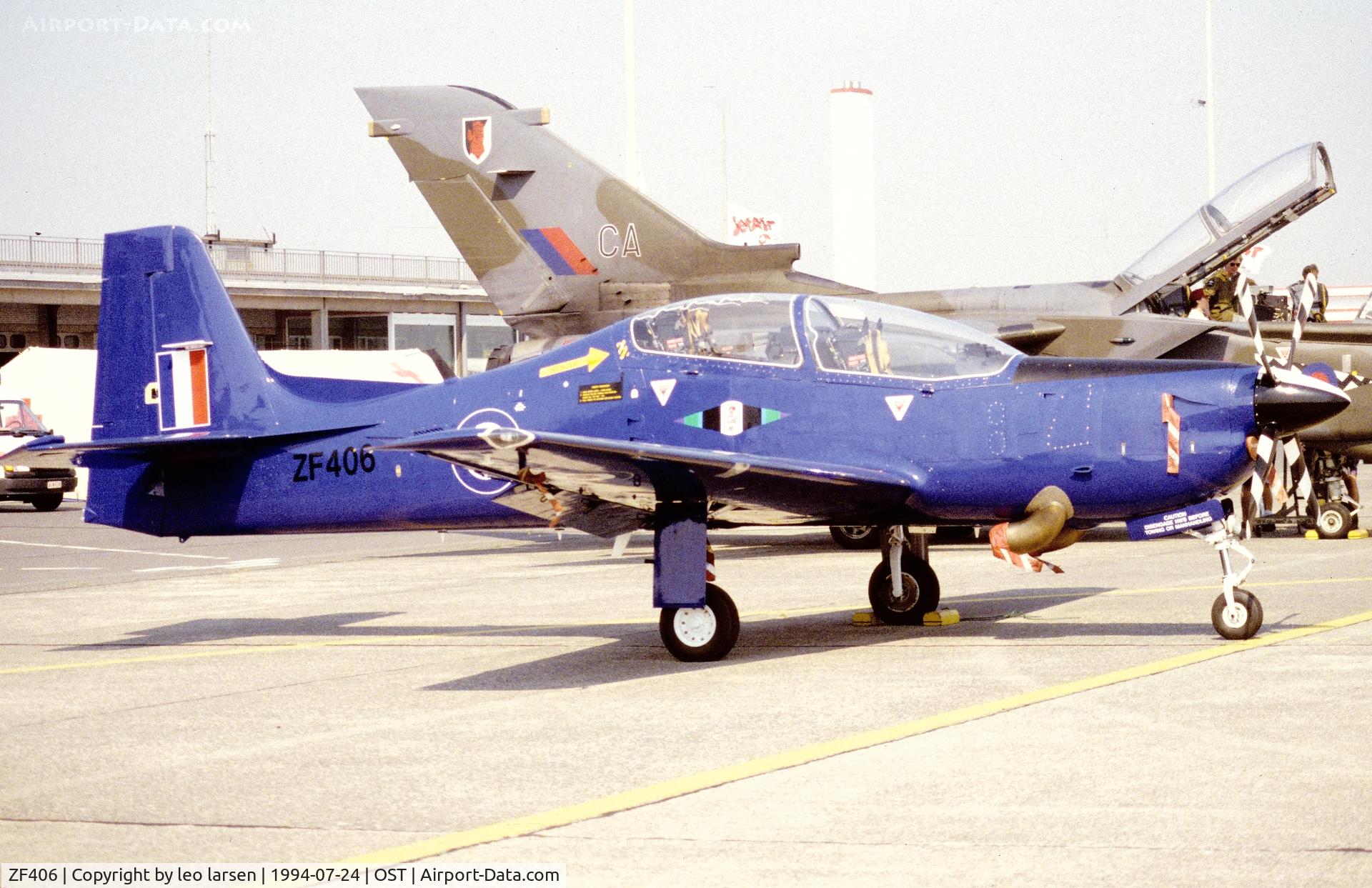 ZF406, 1992 Short S-312 Tucano T1 C/N S125/T96, Ostende Air Show 24.7.1994