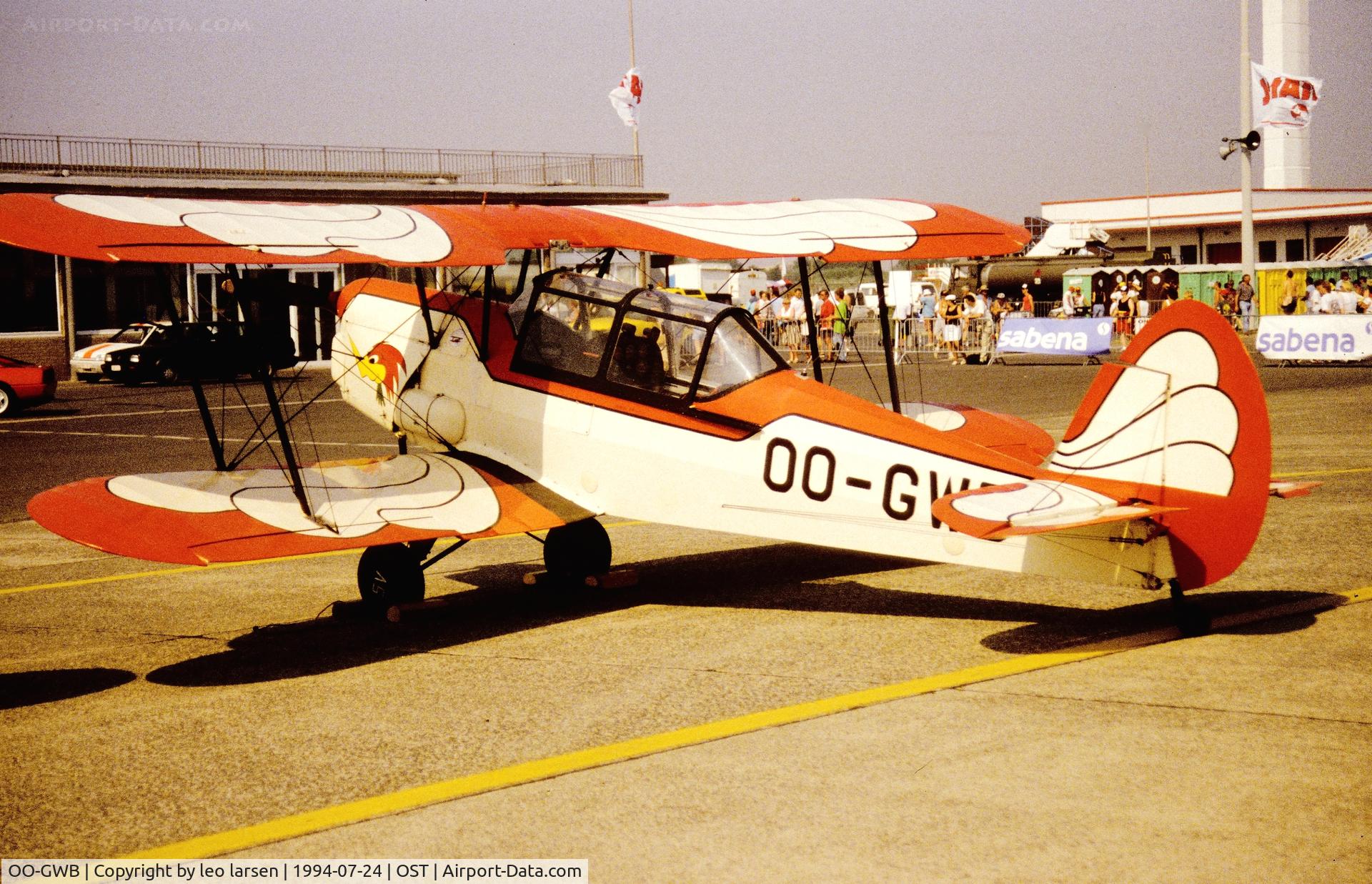OO-GWB, 1951 Stampe-Vertongen SV-4B C/N 1171, Ostende Air Show 24.7.1994