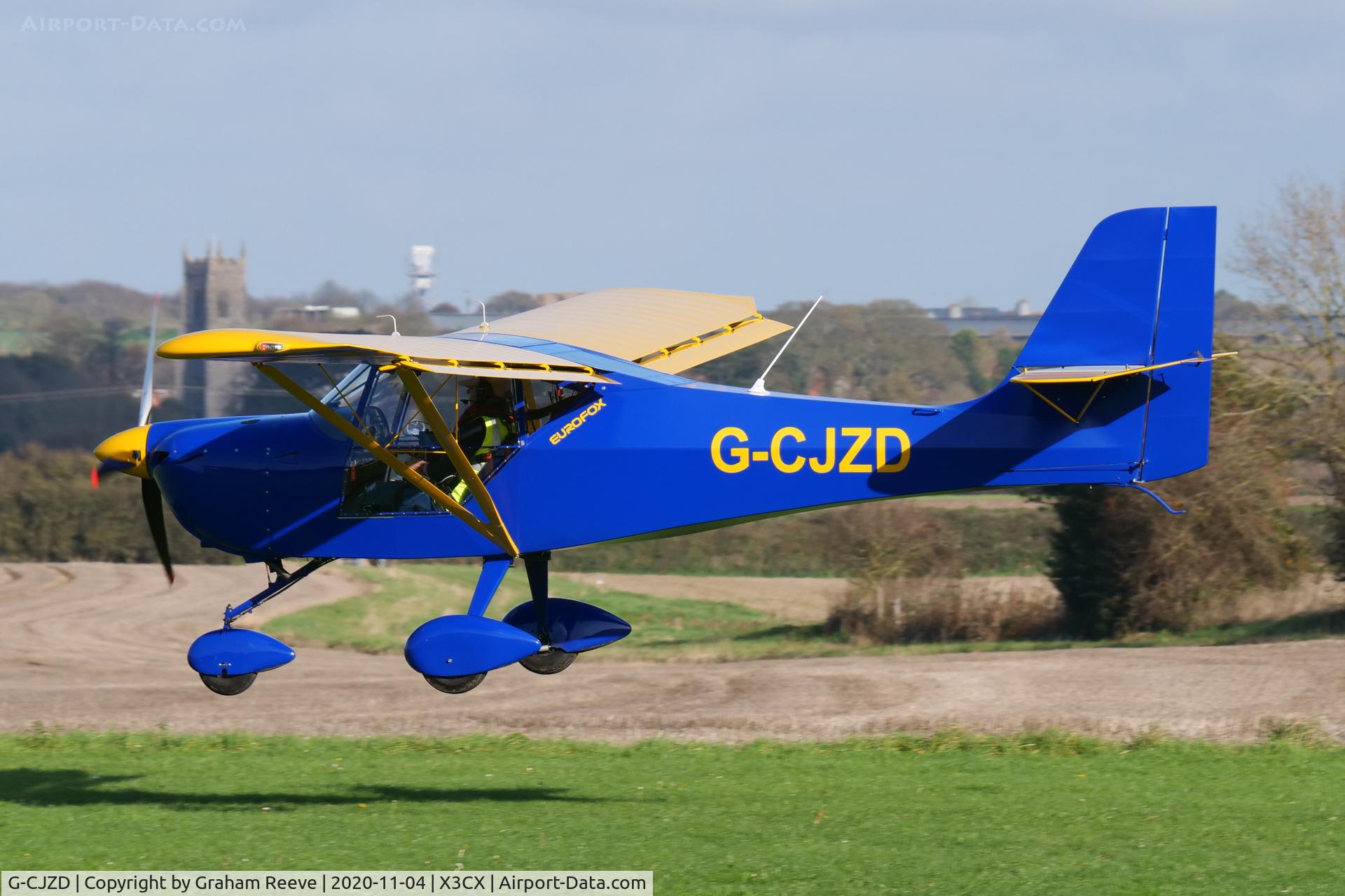 G-CJZD, 2017 Aeropro Eurofox 912(S) C/N LAA 376-15437, Landing at Northrepps.