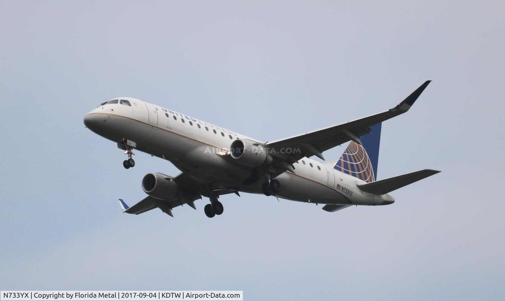 N733YX, 2016 Embraer 175LR (ERJ-170-200LR) C/N 17000539, DTW spotting 2017