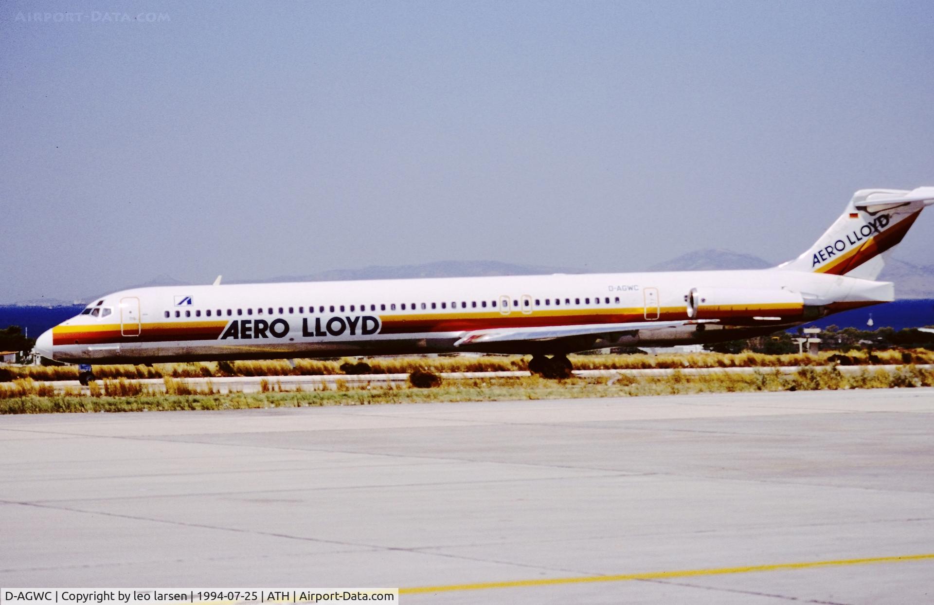 D-AGWC, 1989 McDonnell Douglas MD-83 (DC-9-83) C/N 49847, Athens 25.7.1994