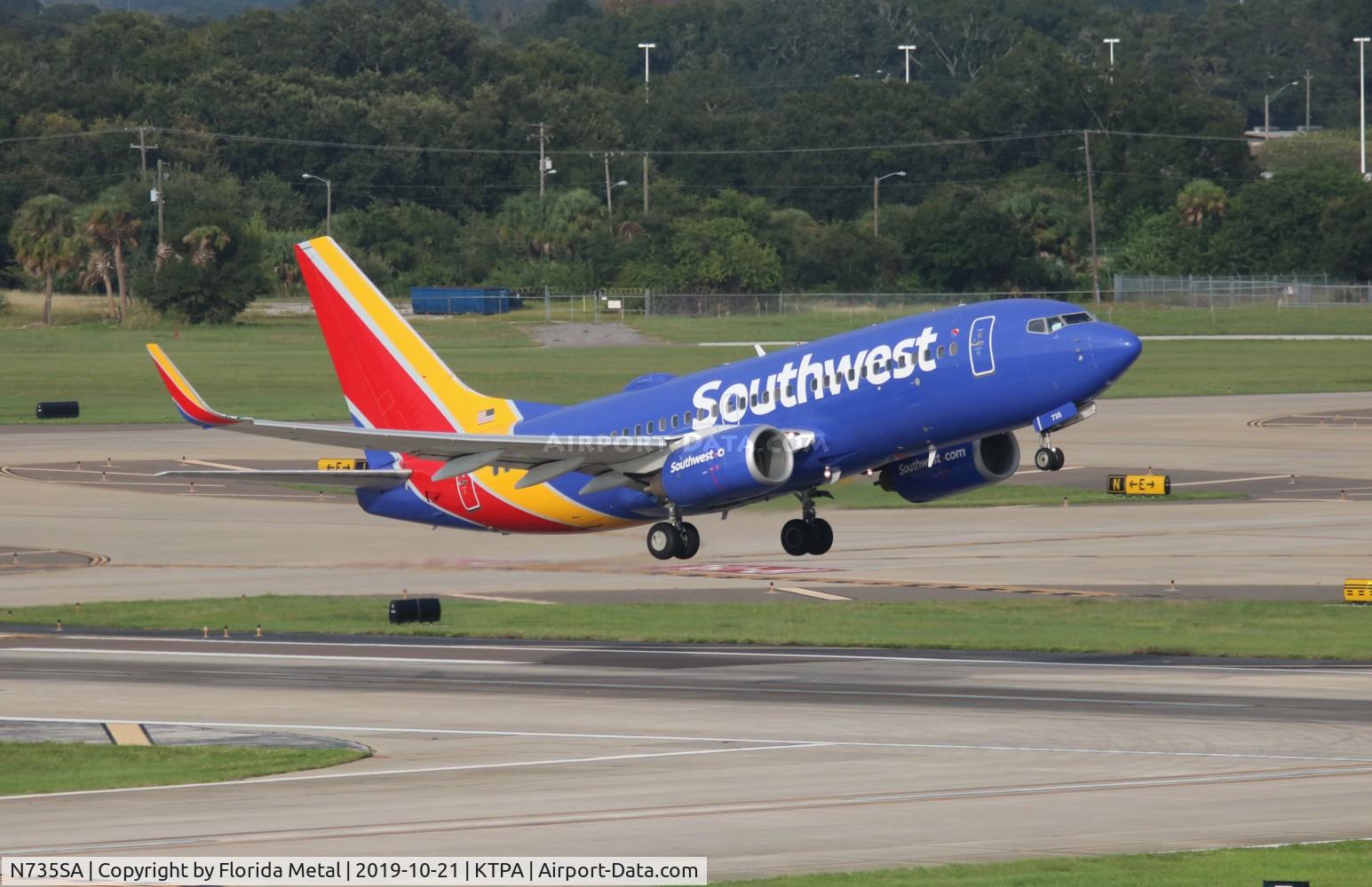 N735SA, 1999 Boeing 737-7H4 C/N 27867, TPA spotting 2019