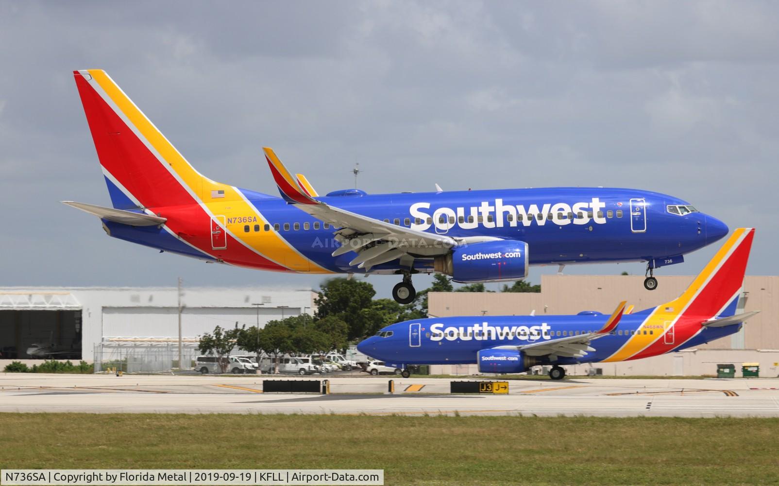 N736SA, 1999 Boeing 737-7H4 C/N 27868, FLL spotting 2019