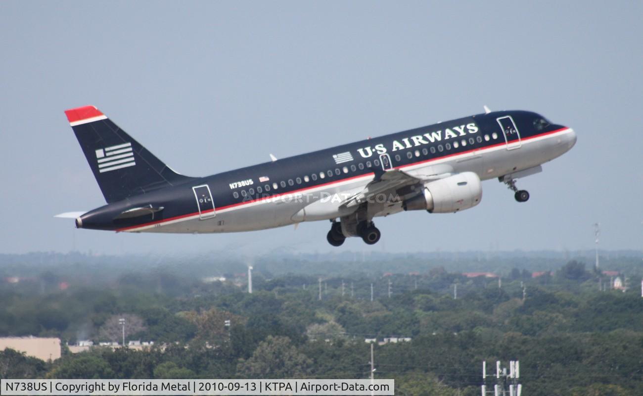 N738US, 2000 Airbus A319-112 C/N 1254, TPA spotting 2010