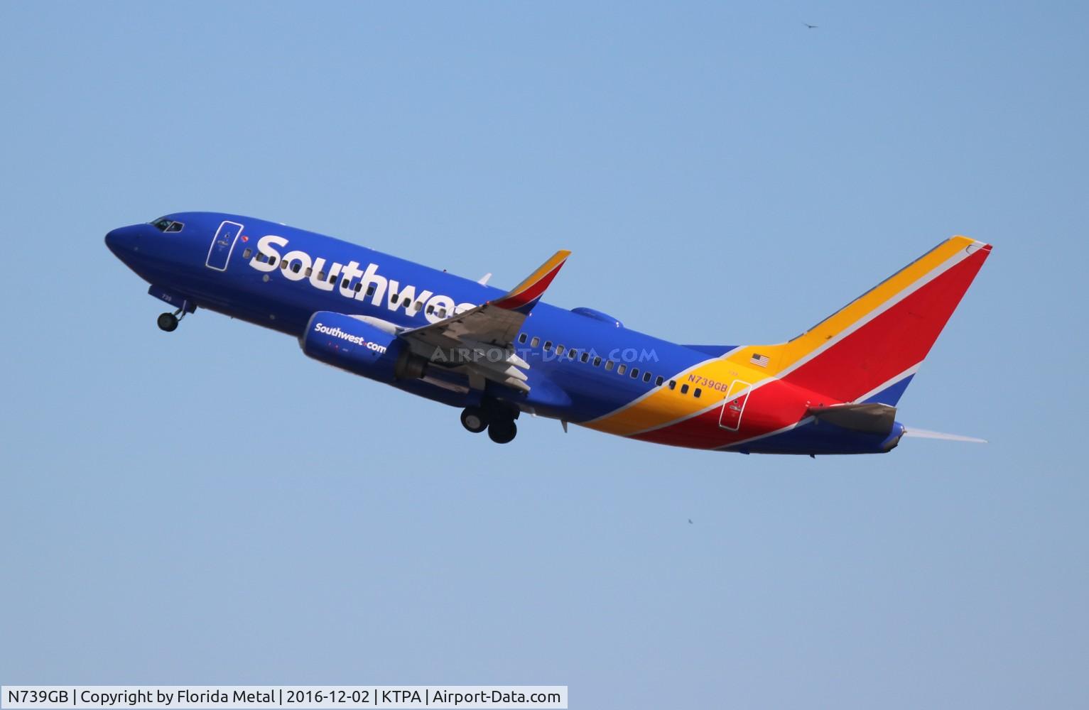 N739GB, 1998 Boeing 737-7H4 C/N 29275, TPA spotting 2016