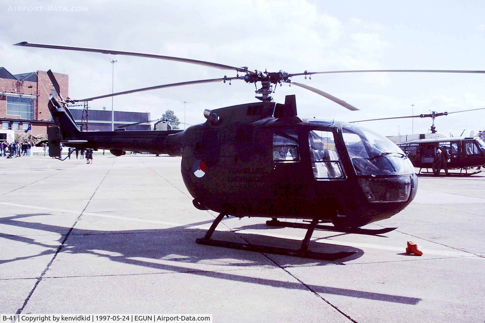 B-41, MBB Bo-105CB-4 C/N S-241, At the 1997 Mildenhall Air Fete.