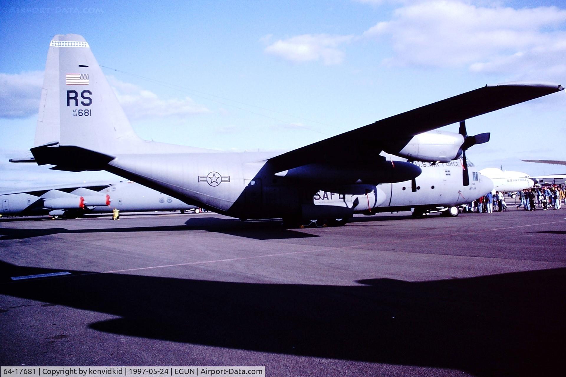 64-17681, 1964 Lockheed C-130E Hercules C/N 382-4069, At the 1997 Mildenhall Air Fete.