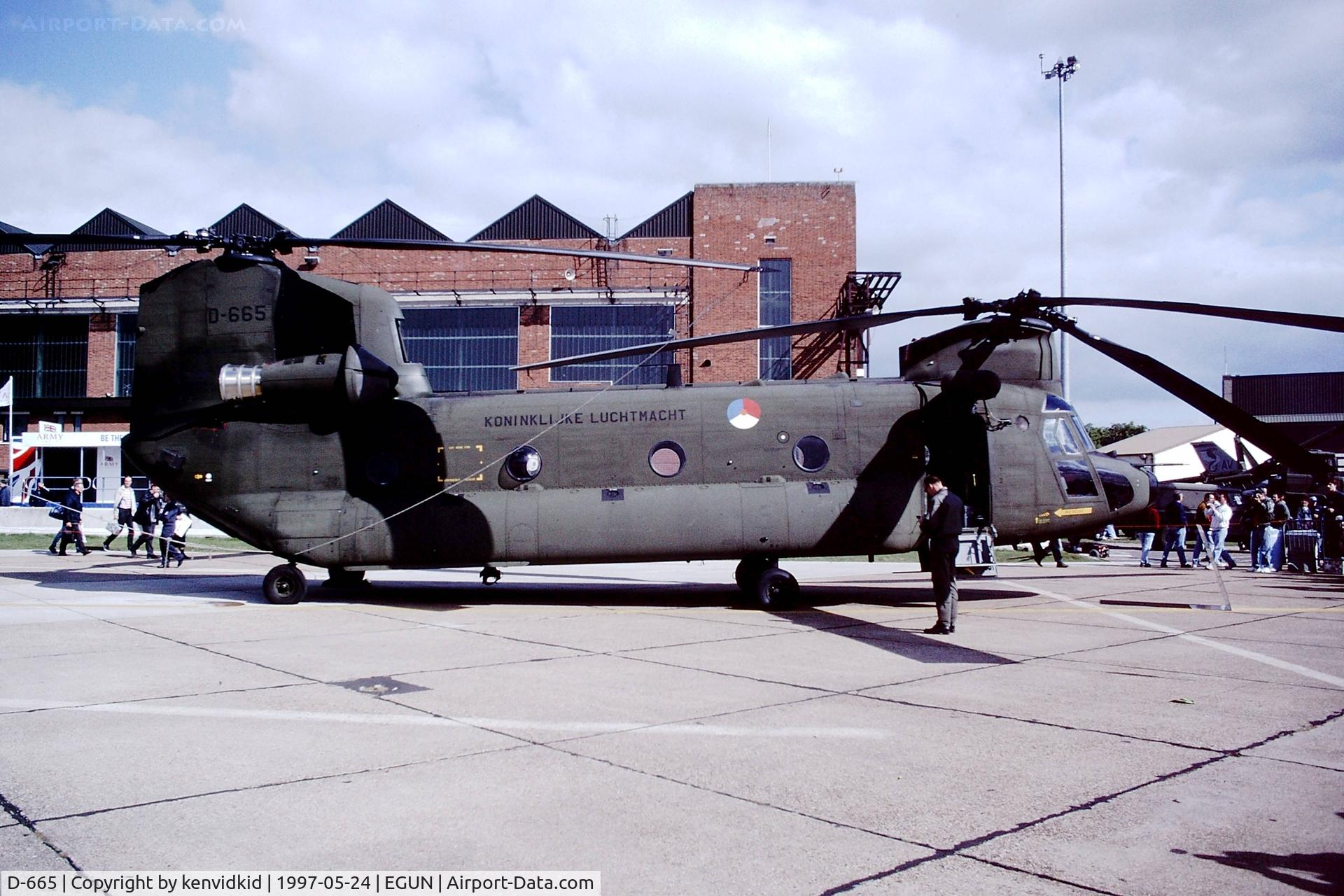 D-665, Boeing CH-47D Chinook C/N M.3665/NL-005, At the 1997 Mildenhall Air Fete.