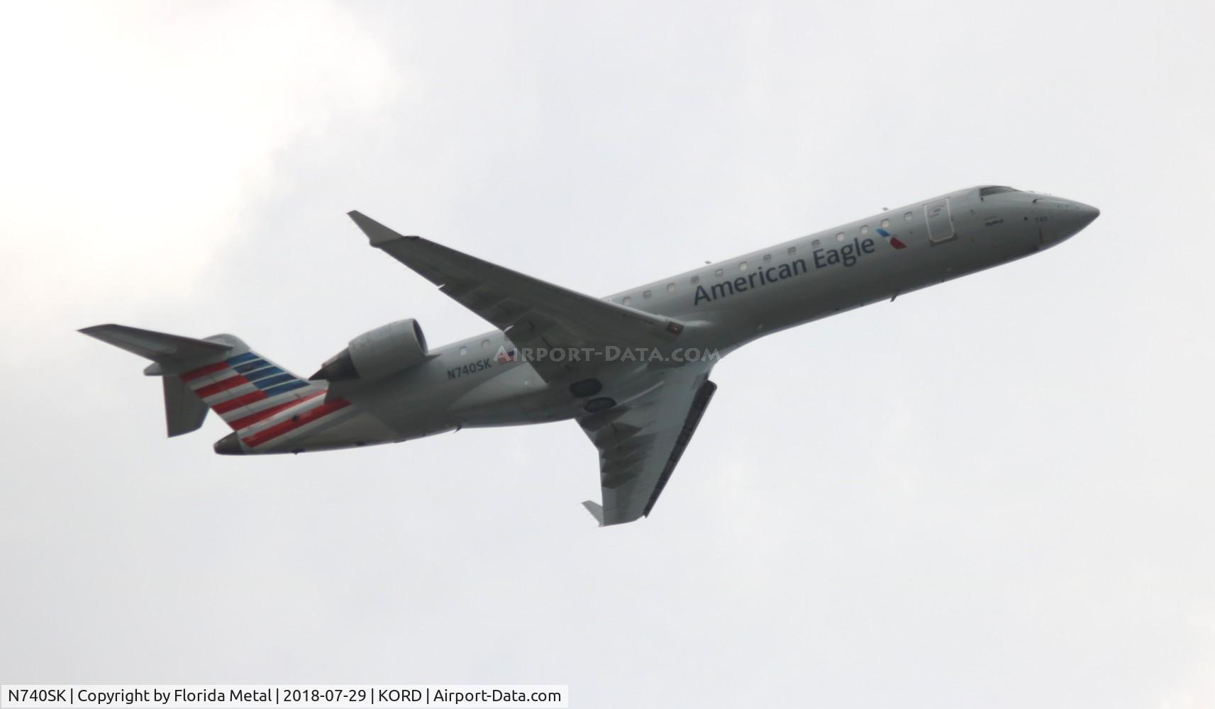 N740SK, 2005 Bombardier CRJ-701 (CL-600-2C10) Regional Jet C/N 10196, ORD spotting 2018