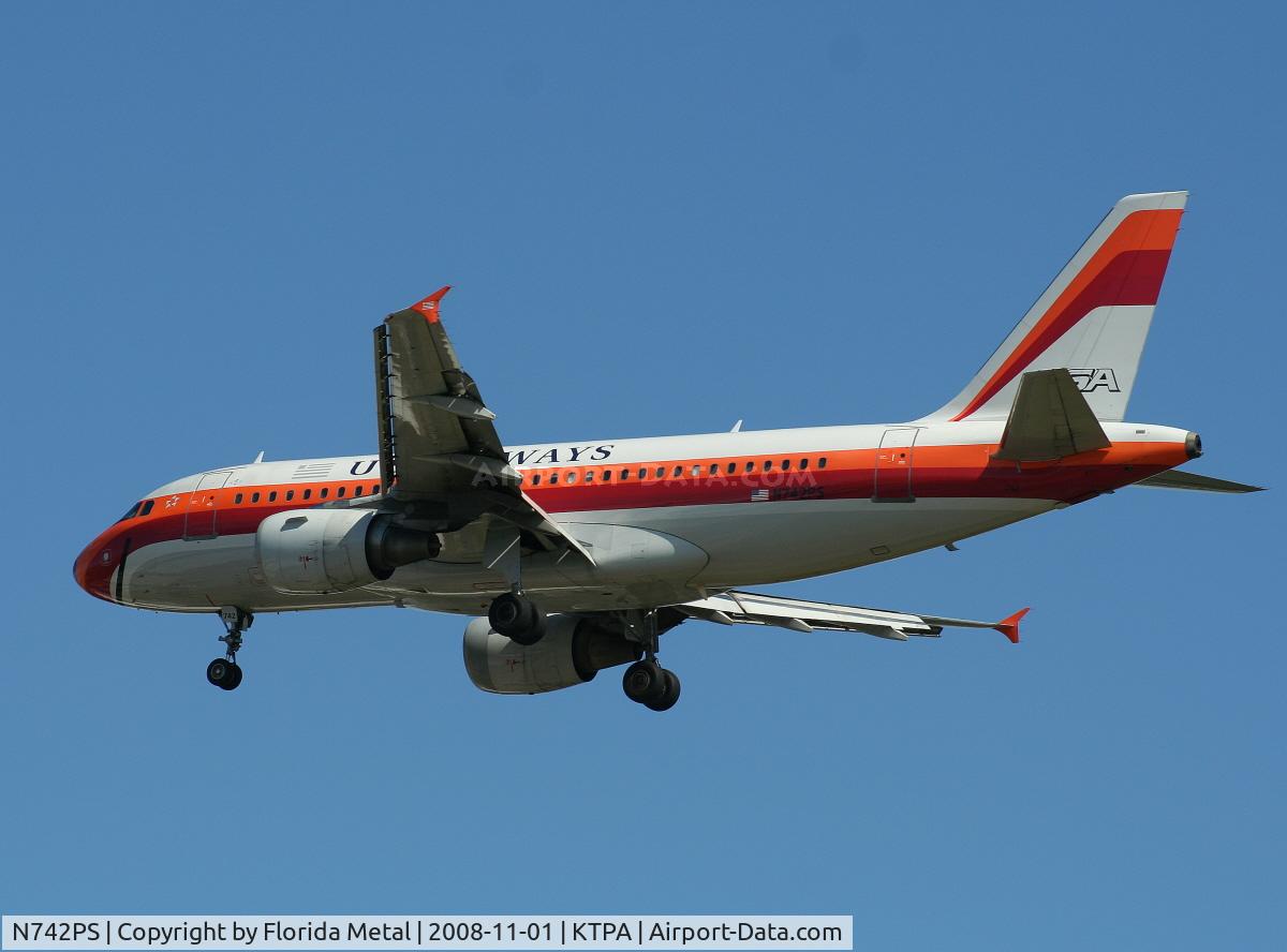 N742PS, 2000 Airbus A319-112 C/N 1275, TPA spotting 2008