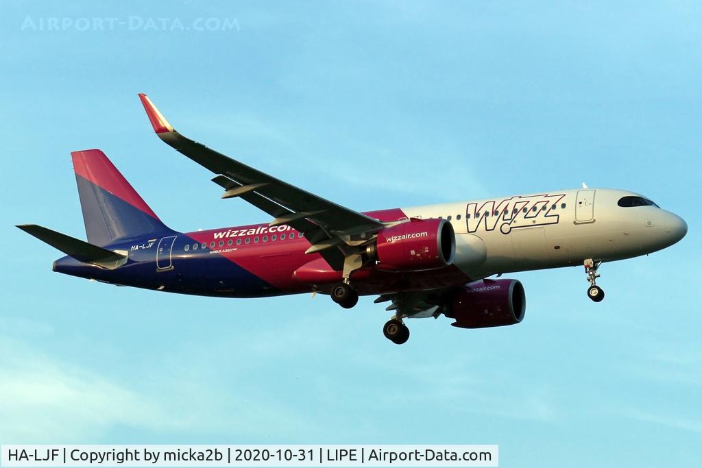 HA-LJF, 2020 Airbus A320-271N C/N 10192, Landing