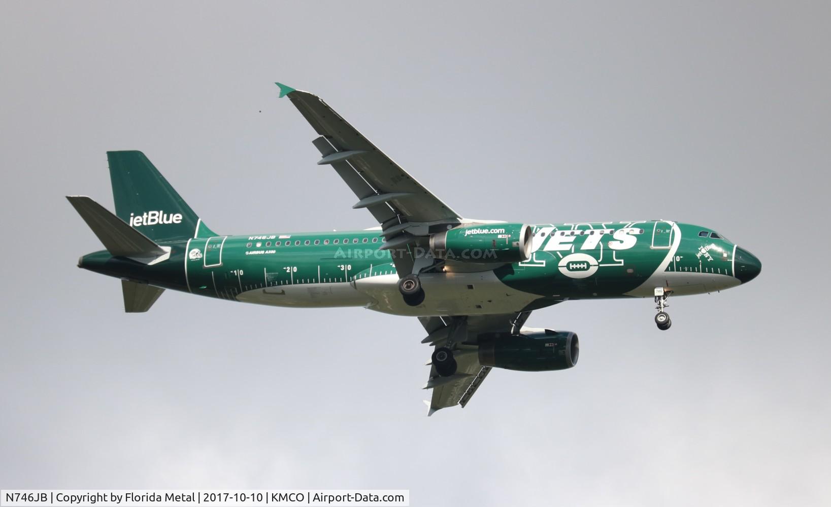 N746JB, 2008 Airbus A320-232 C/N 3622, MCO spotting 2017