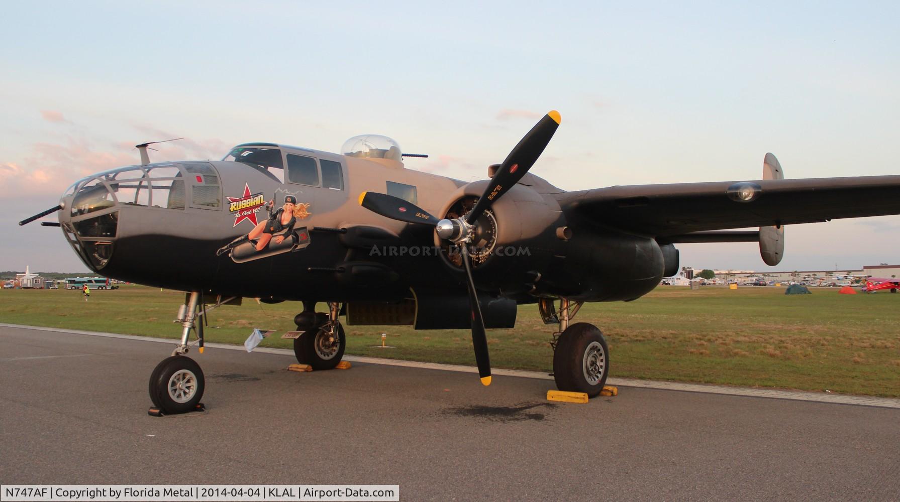 N747AF, 1944 North American B-25J Mitchell Mitchell C/N 108-33731, SNF LAL 2014