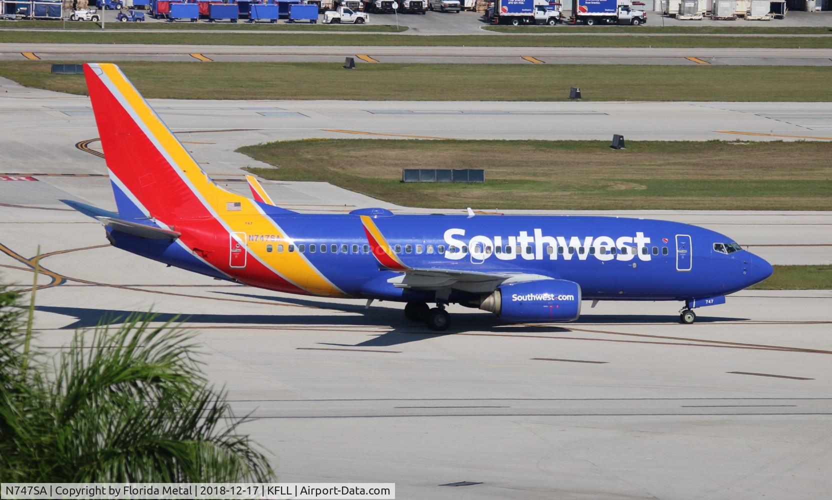 N747SA, 1999 Boeing 737-7H4 C/N 29799, FLL spotting 2018