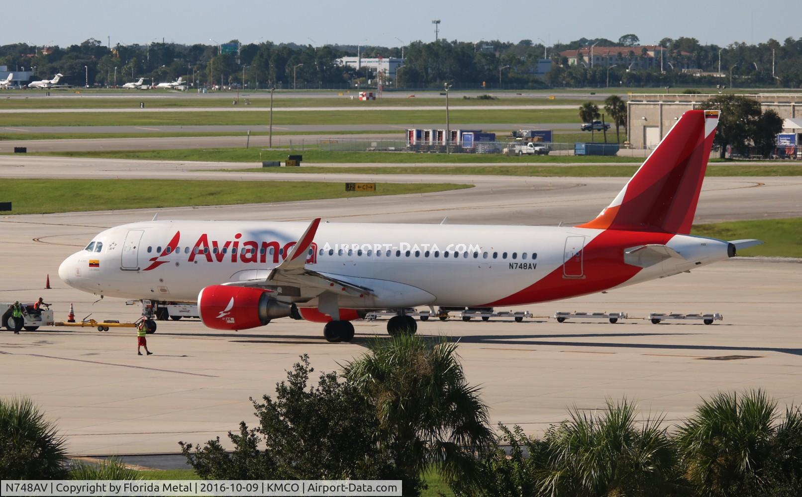 N748AV, 2015 Airbus A320-214 C/N 6862, MCO spotting 2016