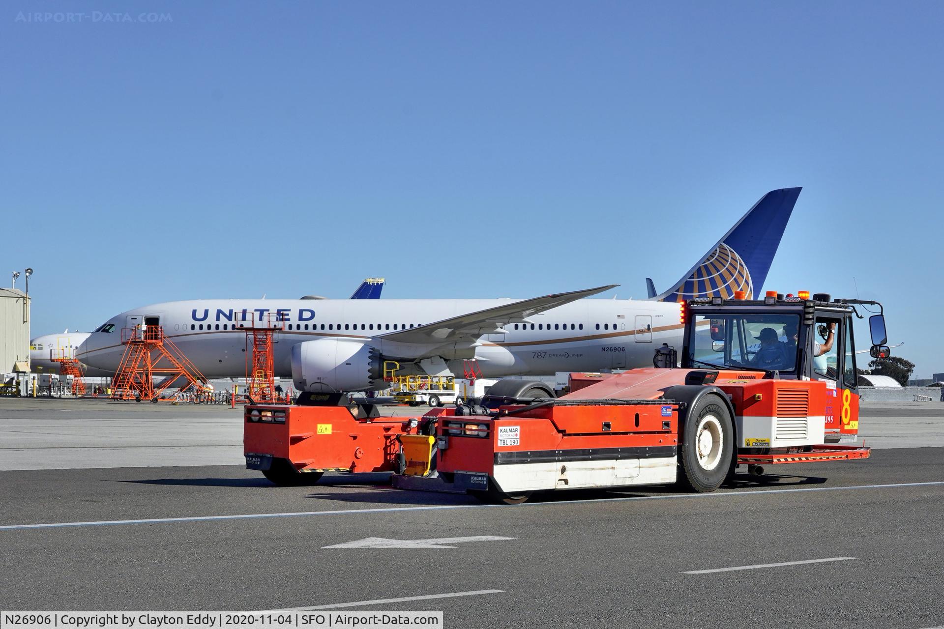 N26906, 2012 Boeing 787-8 Dreamliner C/N 34829, SFO 2020.
