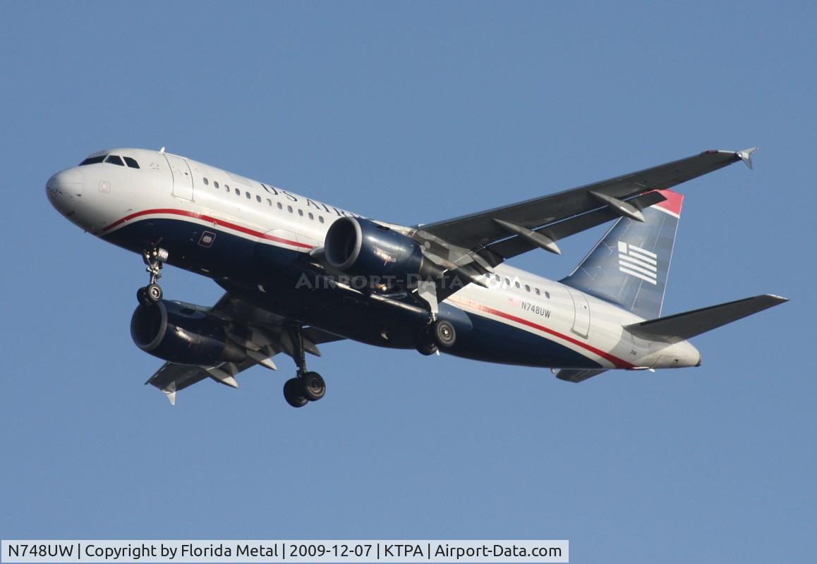 N748UW, 2000 Airbus A319-112 C/N 1311, TPA spotting 2009