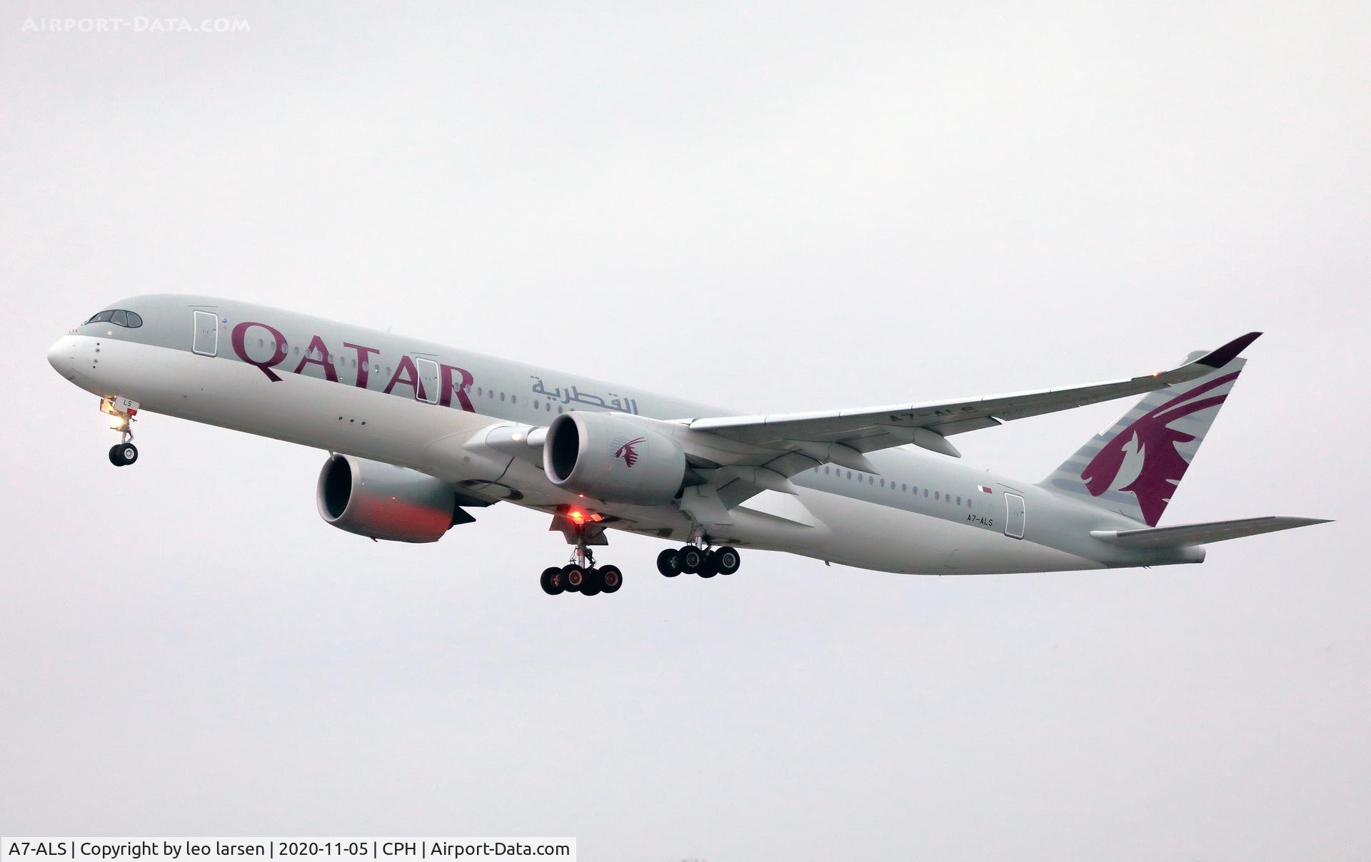 A7-ALS, 2017 Airbus A350-941 C/N 0083, Copenhagen 5.11.2020