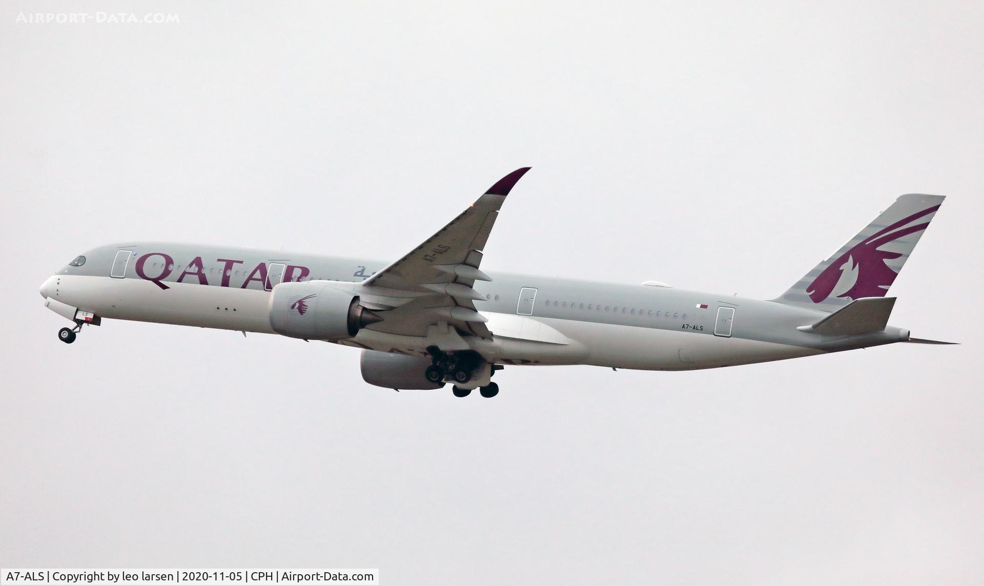 A7-ALS, 2017 Airbus A350-941 C/N 0083, Copenhagen 5.11.2020