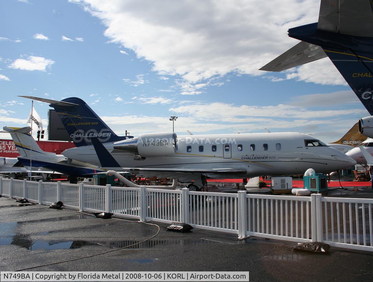 N749BA, 2008 Bombardier Challenger 605 (CL-600-2B16) C/N 5749, NBAA ORL 2008