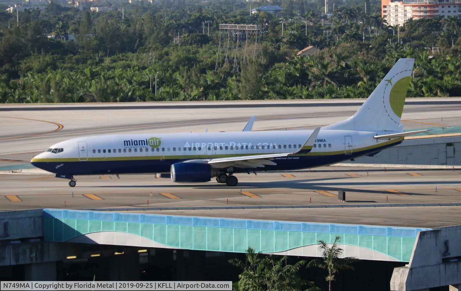 N749MA, 2008 Boeing 737-8HX C/N 36434, FLL spotting 2019