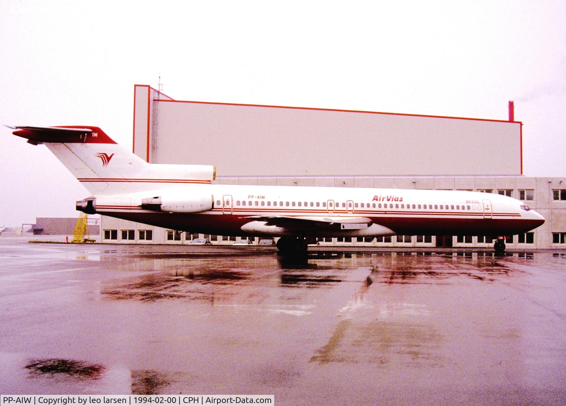 PP-AIW, 1980 Boeing 727-2J4 C/N 22079, Copenhagen 2.1994