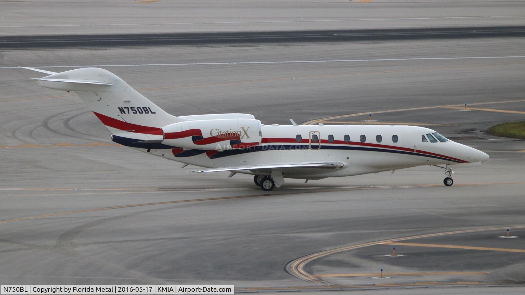 N750BL, 2002 Cessna 750 Citation X C/N 750-0178, MIA spotting 2016