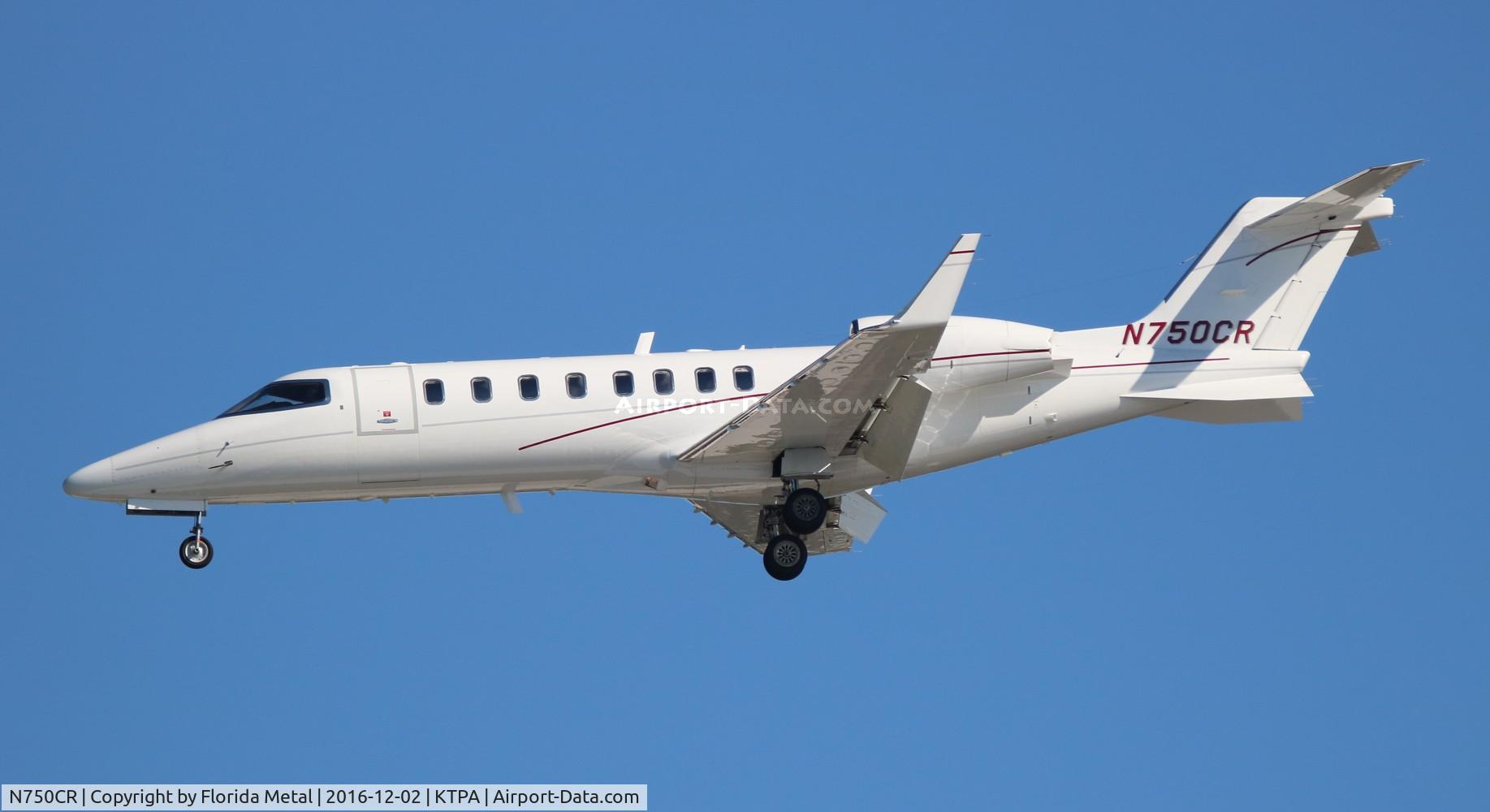 N750CR, 2001 Learjet 45 C/N 123, TPA spotting 2016
