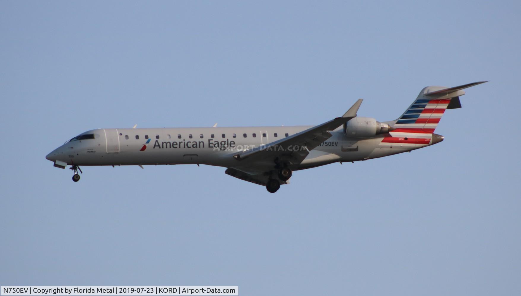 N750EV, 2004 Bombardier CRJ-701 (CL-600-2C10) Regional Jet C/N 10161, ORD spotting 2019