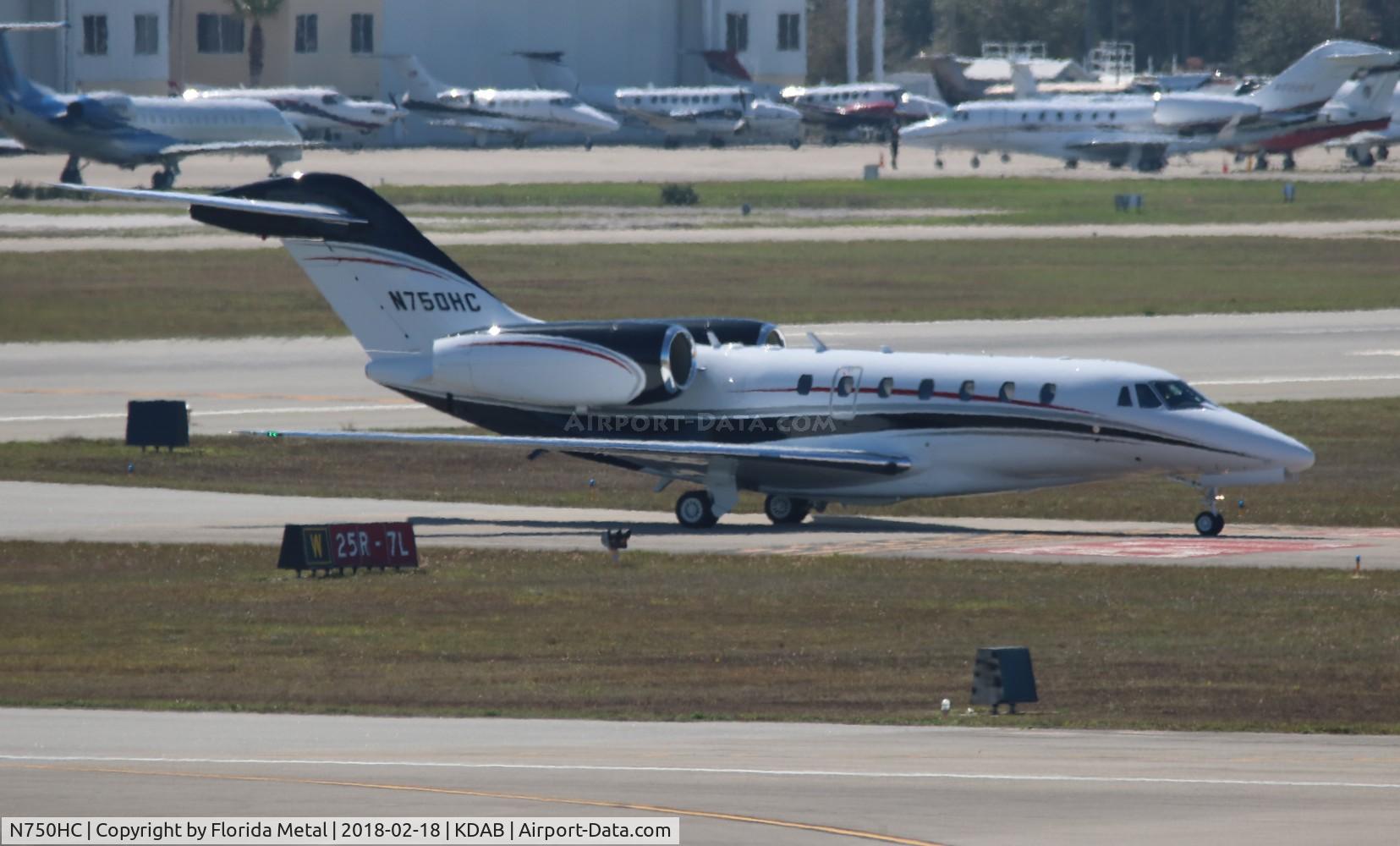 N750HC, 2002 Cessna 750 Citation X Citation X C/N 750-0185, DAB spotting 2018