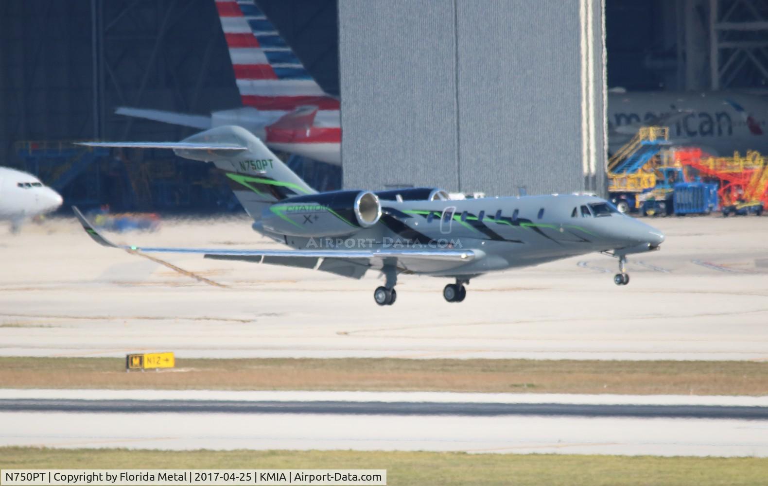 N750PT, 2014 Cessna 750 + Citation X C/N 750-0505, MIA spotting 2017