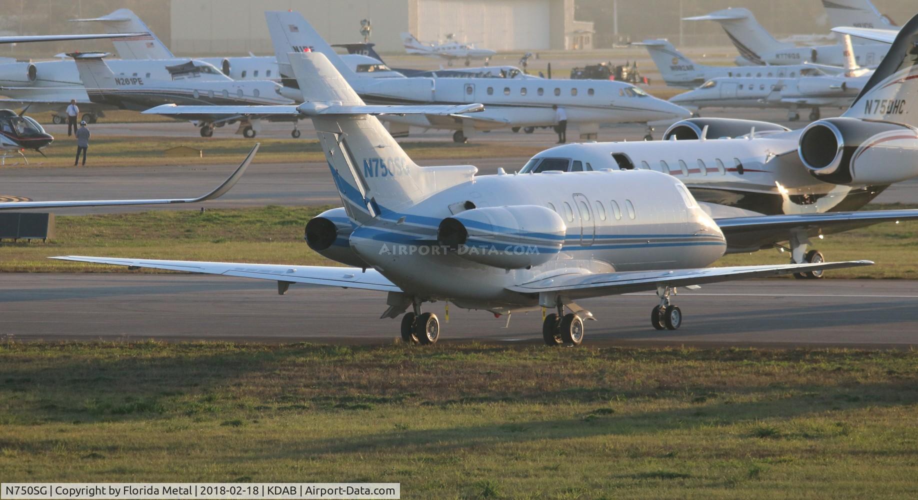 N750SG, 2009 Hawker Beechcraft 750 C/N HB-63, DAB spotting 2018