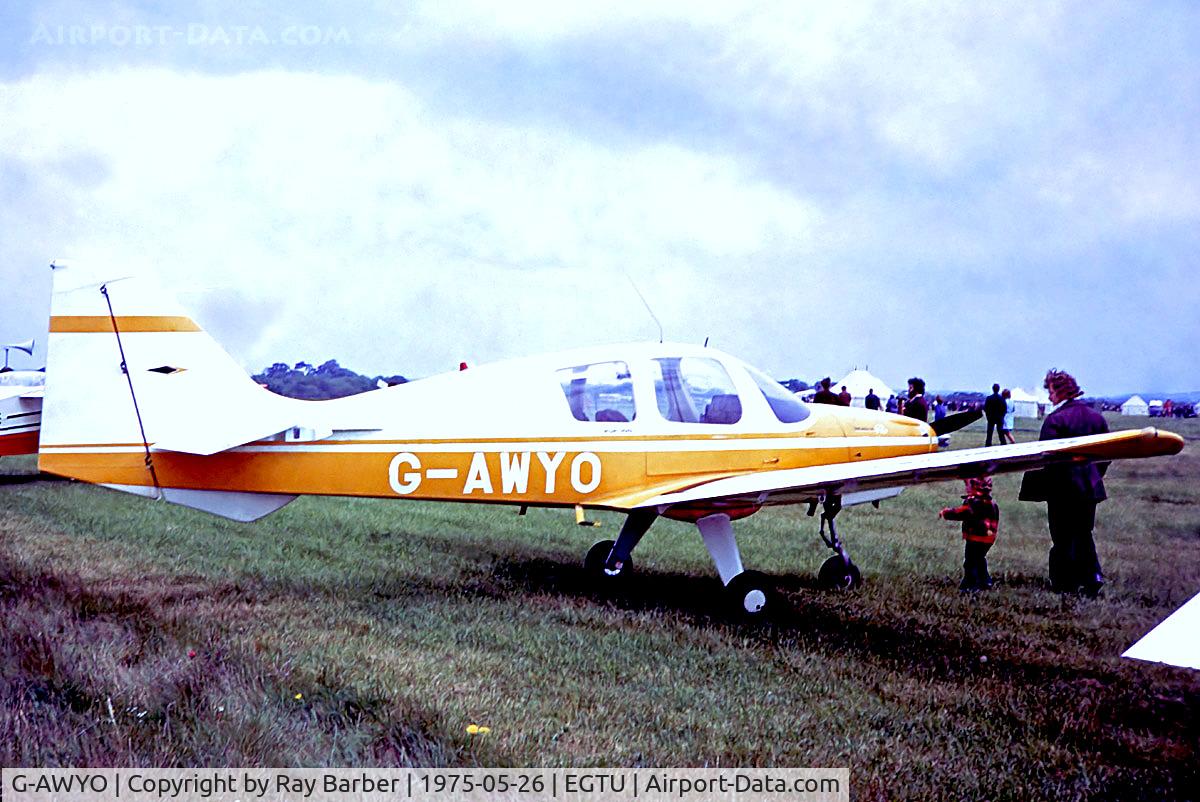 G-AWYO, 1969 Beagle B-121 Pup Series 1 (Pup 100) C/N B121-041, G-AWYO   Beagle B-121 Pup 100 [B121-041] Dunkeswell~G 26/05/1975