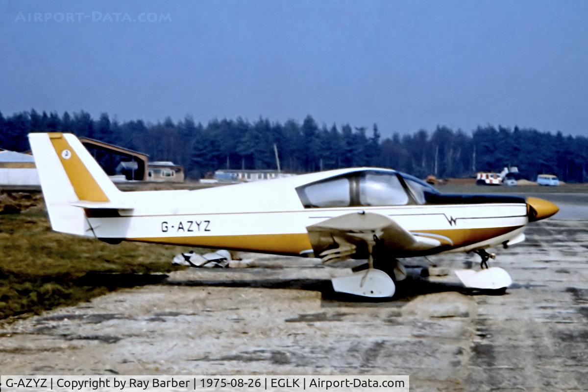 G-AZYZ, 1971 Wassmer WA-51A Pacific C/N 30, G-AZYZ   Wassmer WA-51A Pacific [30] Blackbushe~G @ 26/08/1975