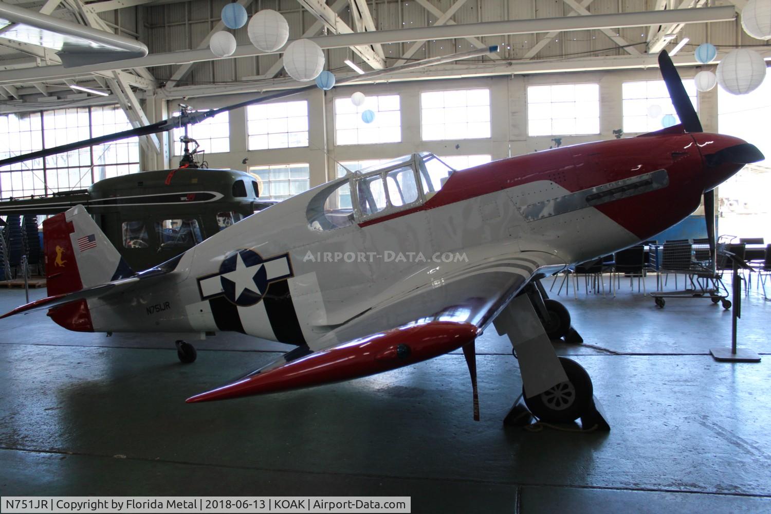 N751JR, 1996 Jurca MJ-77 Gnatsum  (3/4 Scale NA P-51D Mustang) C/N 34P51B-01J.R.M., Oakland Aviation Museum 2018