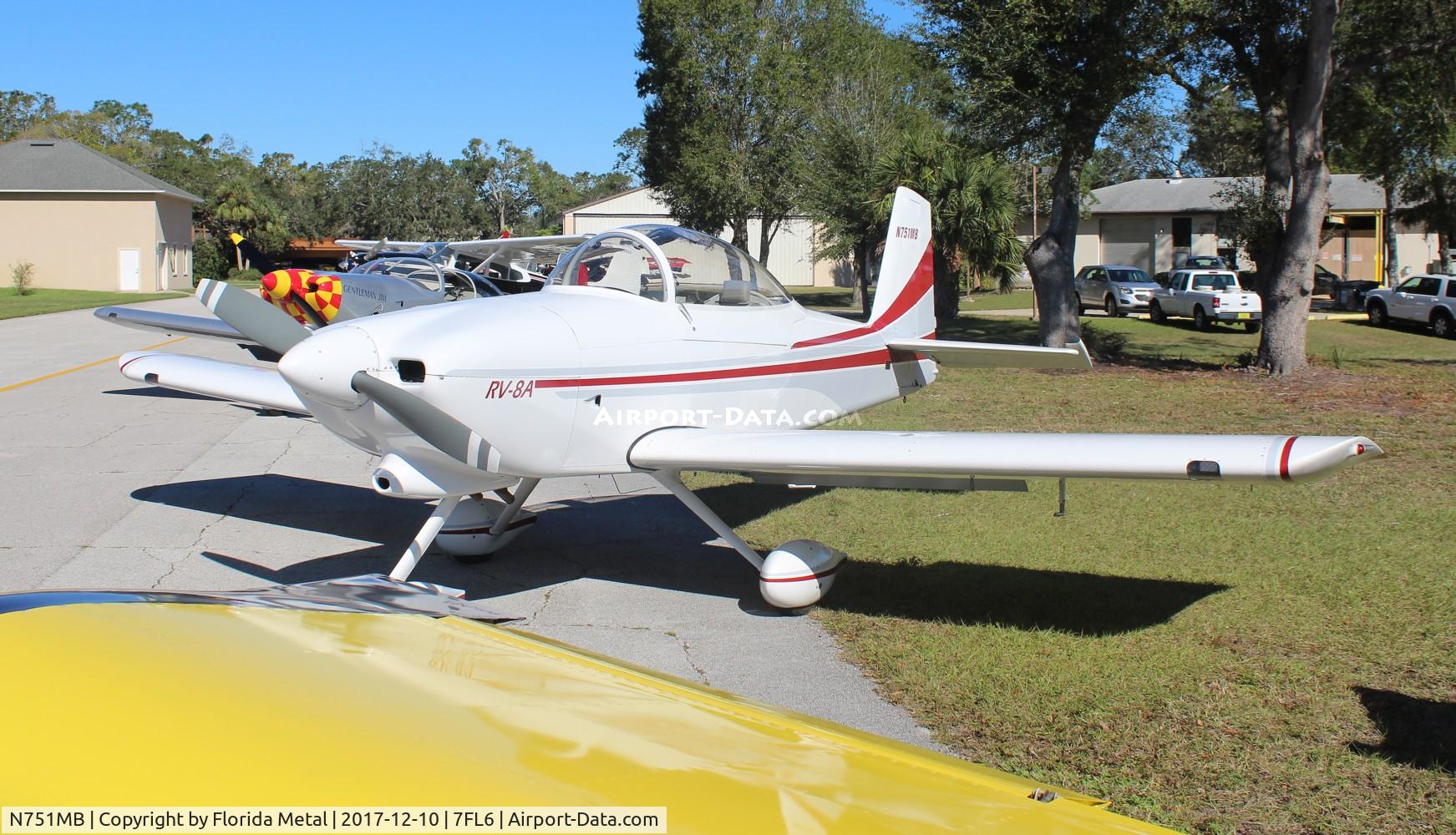 N751MB, 2002 Vans RV-8A C/N 81430, Spruce Creek 2017