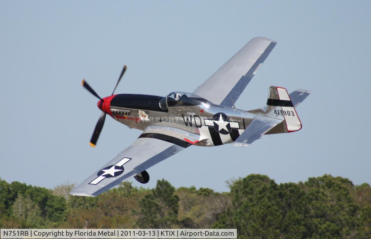 N751RB, 1944 North American P-51D Mustang C/N 44-13903JP, TICO 2011