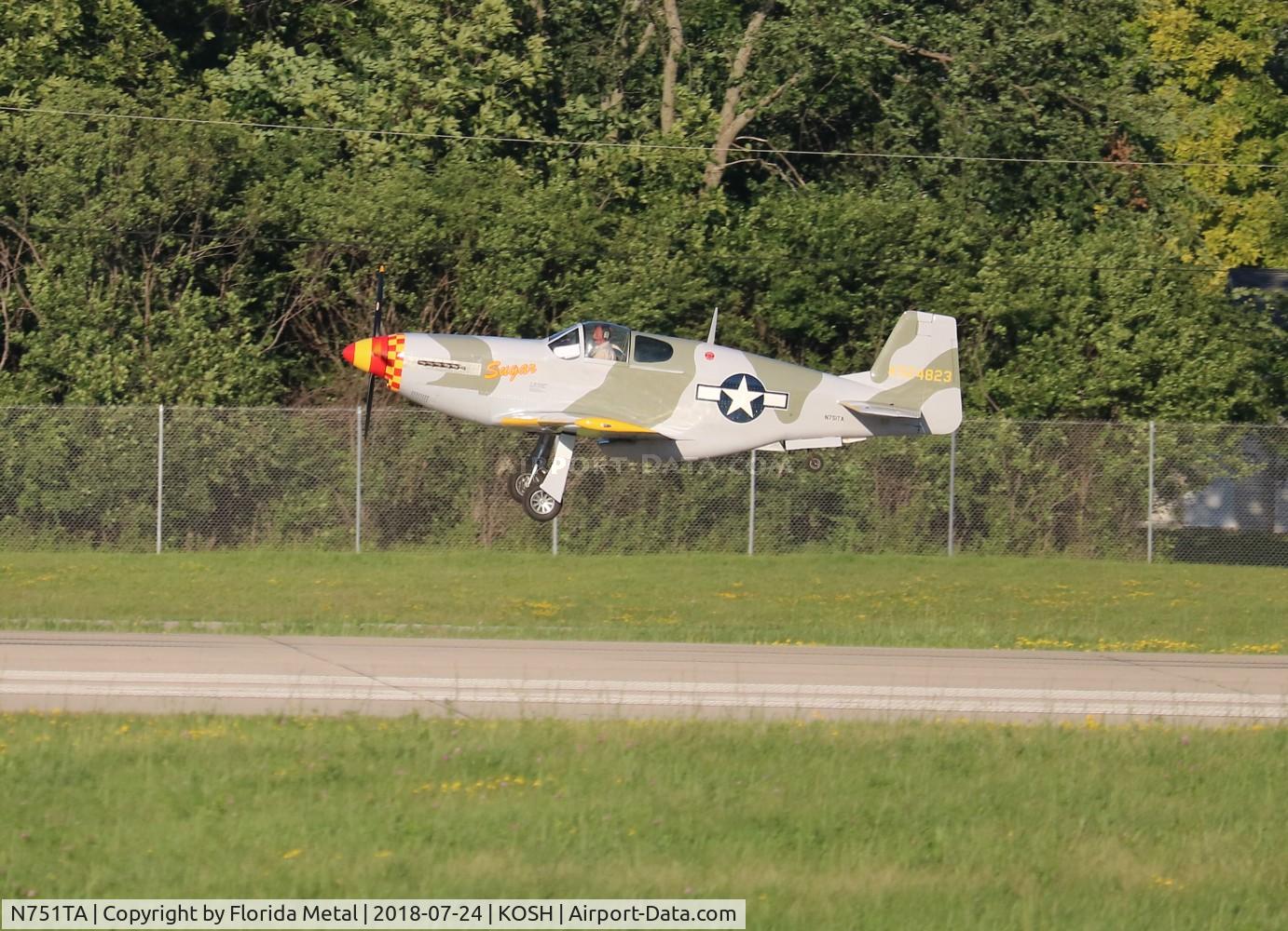 N751TA, 2015 Titan T-51B Mustang C/N M09BV12COHK0151B, EAA OSH 2018