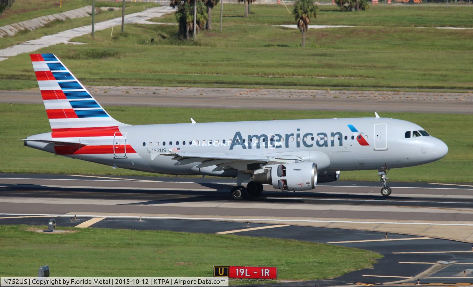 N752US, 2000 Airbus A319-112 C/N 1319, TPA spotting 2015