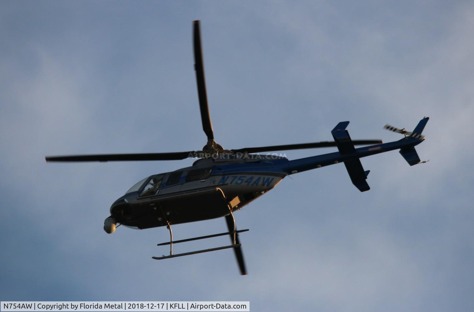 N754AW, Bell 407 C/N 53900, FLL spotting 2018
