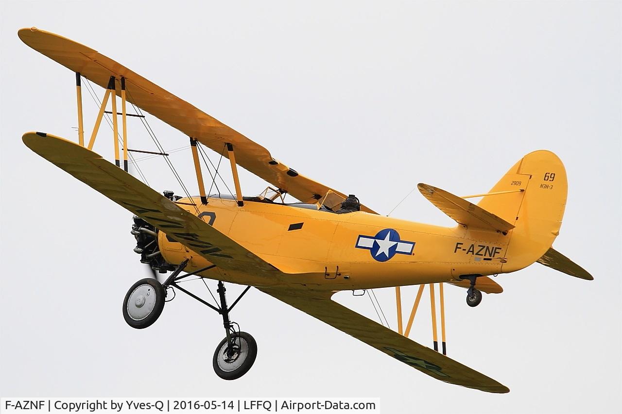 F-AZNF, Naval Aircraft Factory N3N-3 C/N 2909, Naval Aircraft Factory N3N-3, On display, La Ferté-Alais (LFFQ) air show 2016