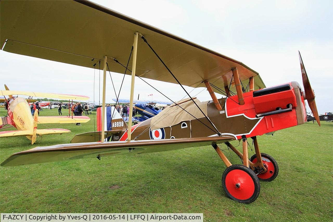 F-AZCY, Royal Aircraft Factory SE-5A Replica C/N 03, Royal Aircraft Factory SE-5, Static display, La Ferté-Alais Airfield (LFFQ) Air Show 2016
