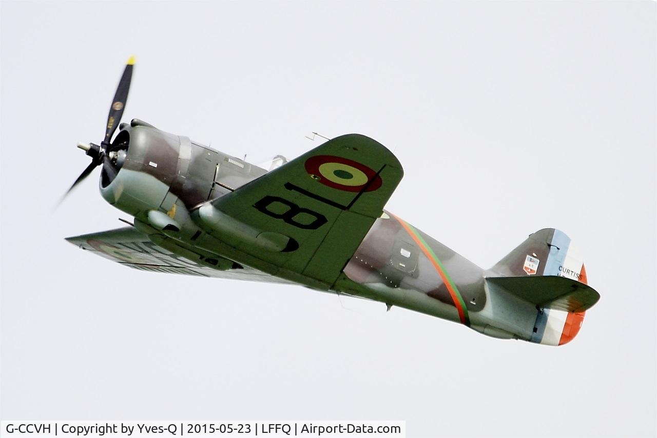 G-CCVH, 1939 Curtiss H-75A-1 C/N 12881, Curtiss H-75A-1, On display, La Ferté-Alais airfield (LFFQ) Airshow 2016