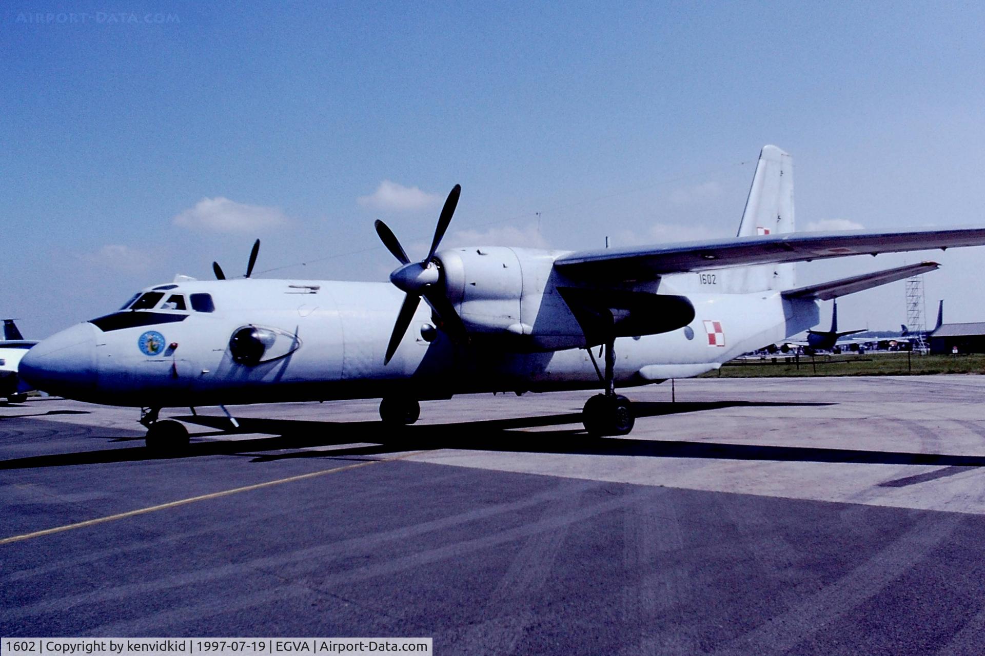1602, 1973 Antonov An-26 C/N 7301602, At the 1997 Royal International Air Tattoo.